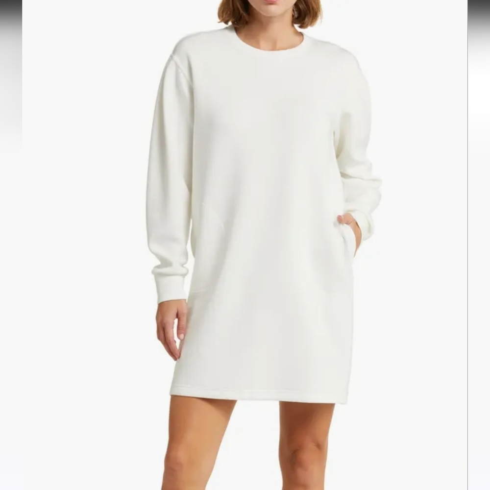 SPANX Long Sleeve White Dress